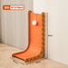 Orange L-shaped felt cat scratch board, wear-resistant vertical cat scratcher toy