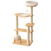 Paws & Play Castle 133cm solid wood cat condo and premium indoor tower