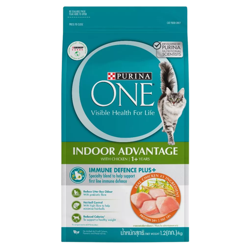 Purina One Indoor Advantage Dry Cat Food bag 1.2kg