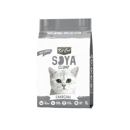 Kit Cat Soya Clump Charcoal Cat Litter 7L - Neko.SG