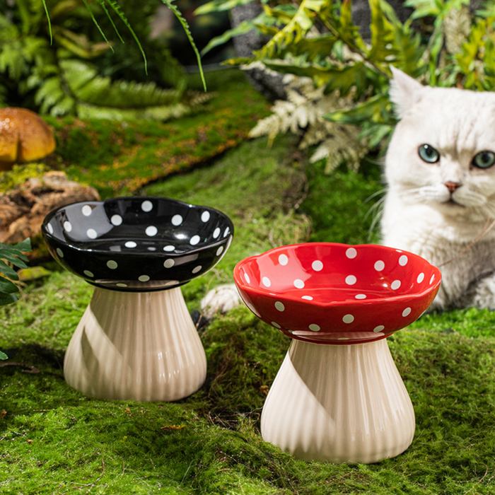 Pet Bowl (Black Mushroom) – 300ml Microwave & Dishwasher Safe
