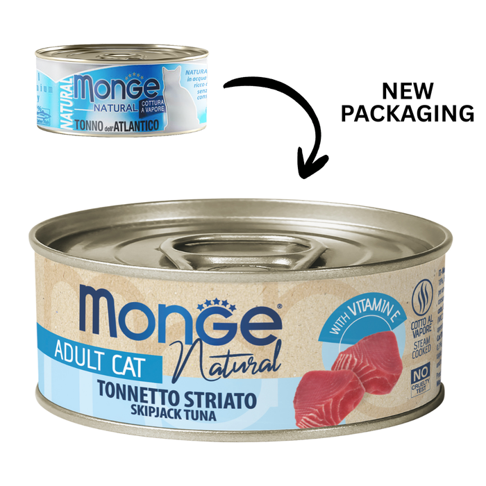 Monge Cat Natural Skipjack Tuna 80g