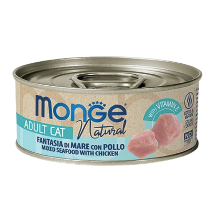 Monge Cat Natural Seafood with Chicken 80g