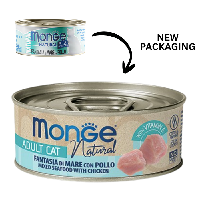 Monge Cat Natural Seafood with Chicken 80g