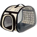 Transparent Sling Pet Carrier (Vanilla) – Foldable Travel Bag for Pets packaging and full view