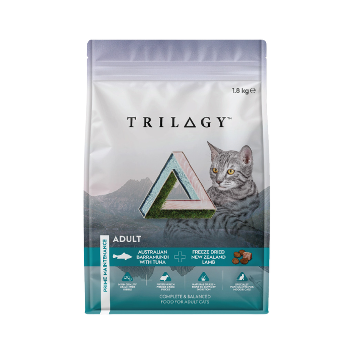 Trilogy Barramundi with Freeze Dried Lamb Adult Dry Cat Food 1.8kg