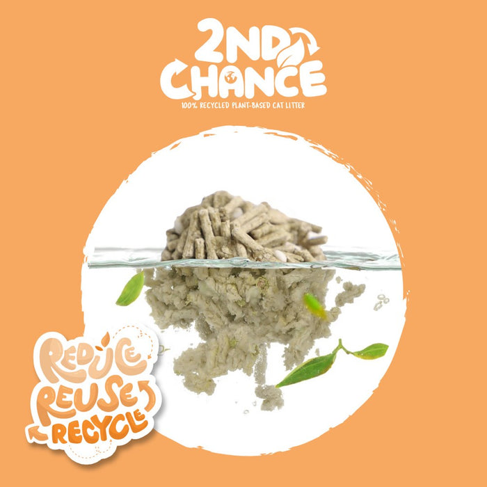 Kit Cat 2nd Chance Pea Fiber Cat Litter 2.5kg x 6