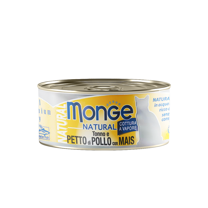 Monge Cat Natural Tuna & Chicken with Corn 80g