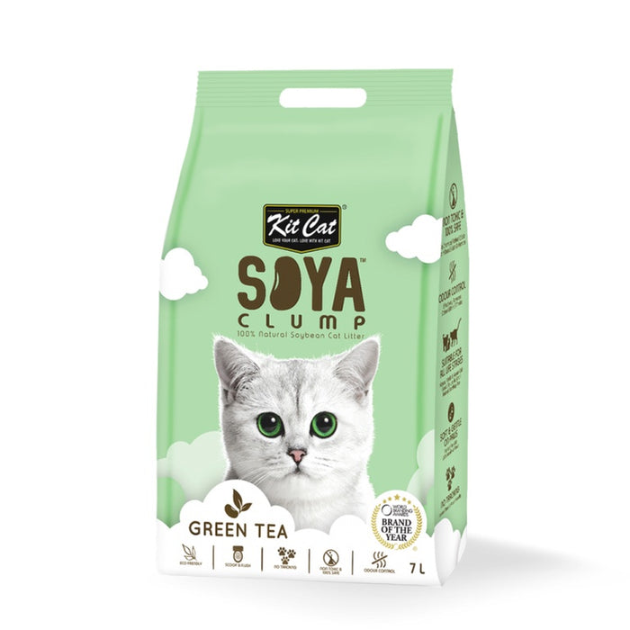 [OLD] Kit Cat Soya Clump Green Tea Cat Litter 7L