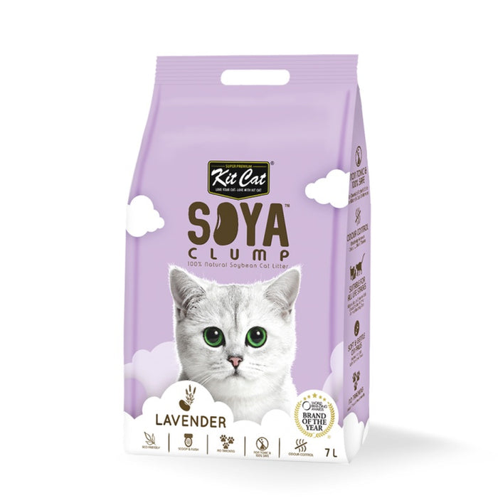 [OLD] Kit Cat Soya Clump Lavender Cat Litter 7L