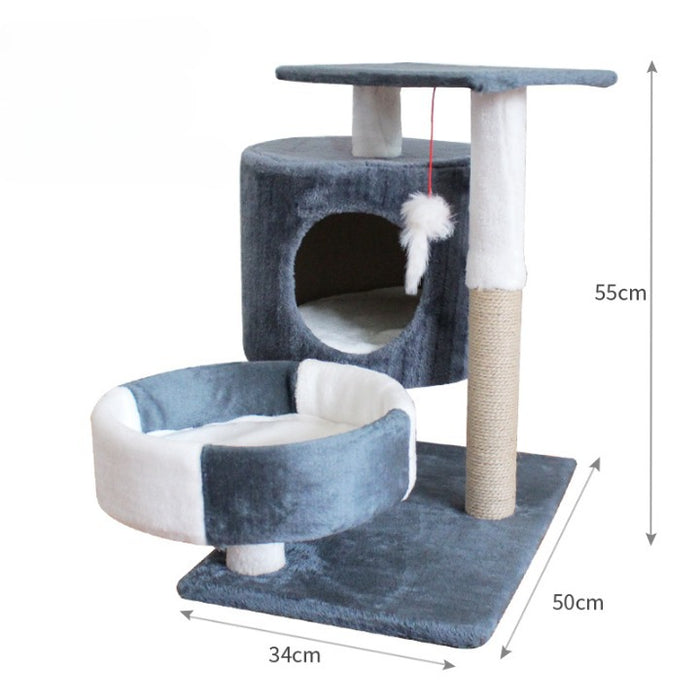 55cm Plush Cat Condo (Cream)