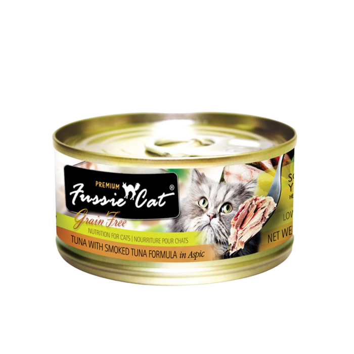 Fussie Cat Black Label Tuna with Smoked Tuna 80g