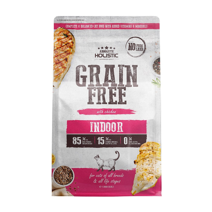 Absolute Holistic Grain Free Dry Cat Food - Indoor 3lbs
