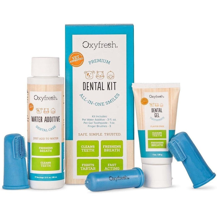Oxyfresh Premium Pet Dental Kit for Dogs & Cats