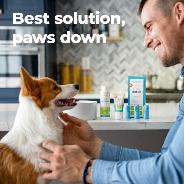 Oxyfresh Premium Pet Dental Kit for Dogs & Cats