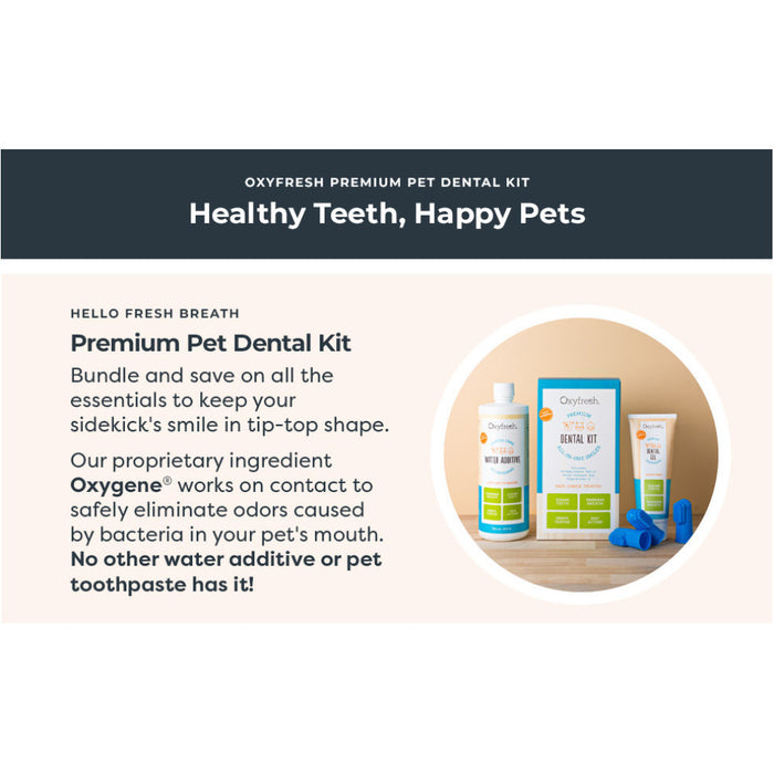 Oxyfresh Premium Pet Dental Kit for Dogs & Cats