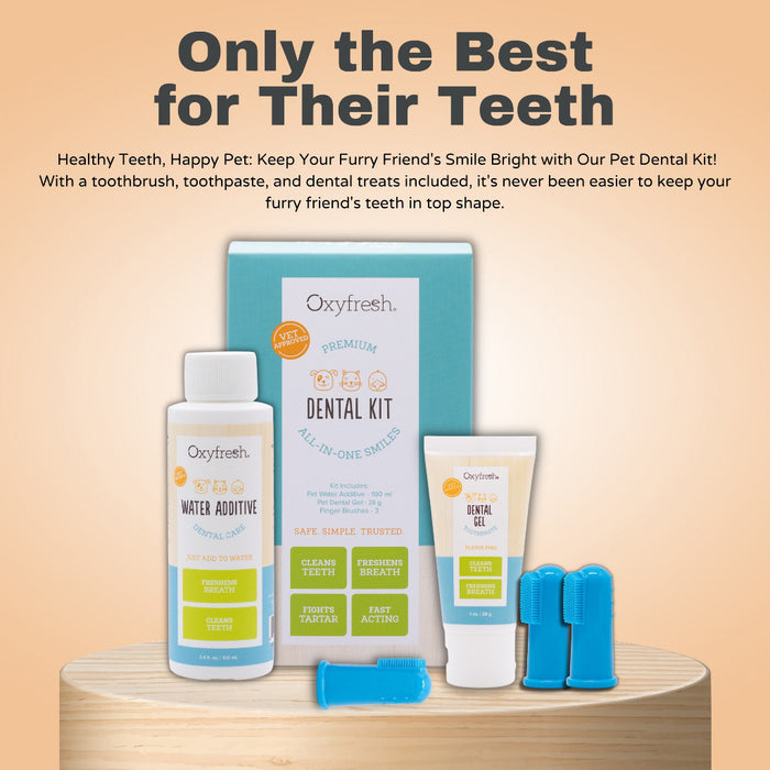 Oxyfresh Premium Pet Dental Kit for Dogs & Cats