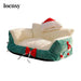 Green Christmas Decor Soft Pet Bed