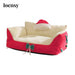 Red Christmas Decor Soft Pet Bed