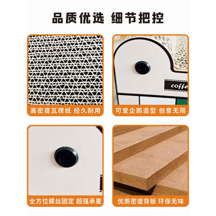 Cat Café Scratch Board Coffee Shop Inspired Cat Sofa and Lounge Bed