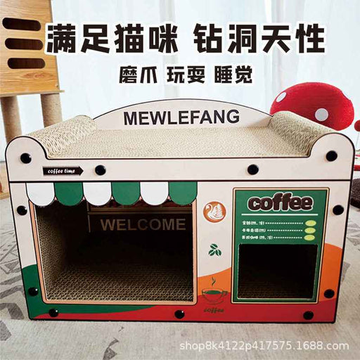 Cat Café Scratch Board Coffee Shop Inspired Cat Sofa Lounge Bed - Neko.sg