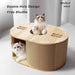 Double Holes Cat Tunnel Cat Scratch Board Cat House Cat Nest Integrated Wear-Resistant Cat Toys