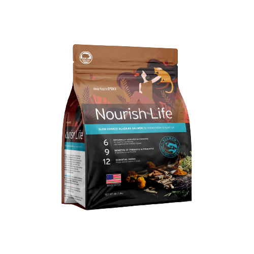 Nurture Pro Nourish Life Alaskan Salmon Indoor Kitten & Adult Dry Cat Food 4lbs