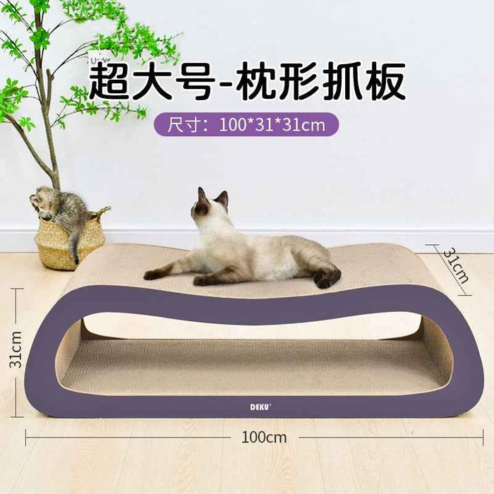 100CM Pillow-Shaped Cat Scratch Board | Cat Scratch Bed | Cat Scratcher Large Wear-resistant