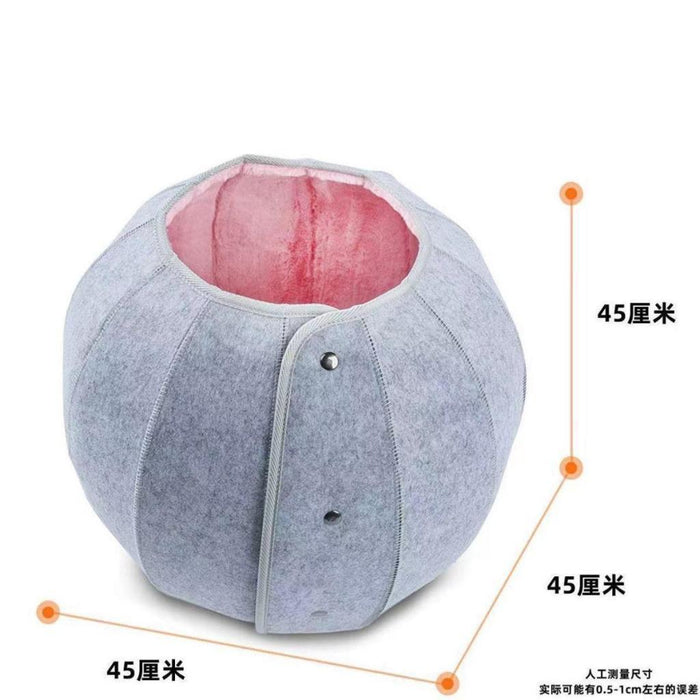 Celeste Origami Convertible Felt Cat Cave & Bed