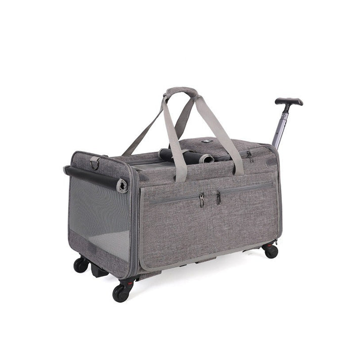 Pet Trolley Foldable Sling Bag for Dogs & Cats Travel Portable Bag Pet