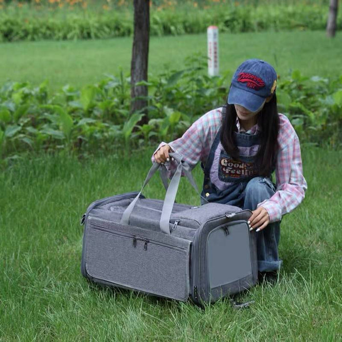 Pet Trolley Foldable Sling Bag for Dogs & Cats Travel Portable Bag Pet