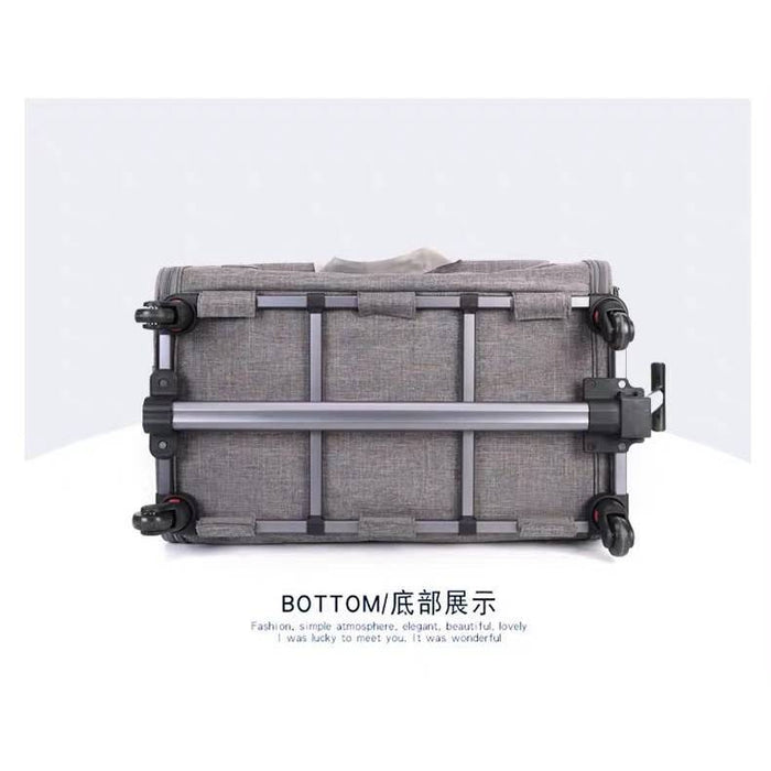 Pet Trolley Foldable Sling Bag for Dogs & Cats Travel Portable Bag Pet