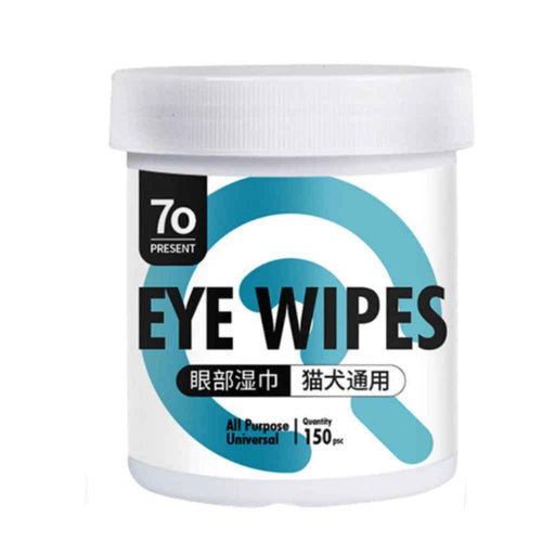 7o Present Cat & Dog Eye Wet Wipes Pet Grooming Eye Wipes Eye Stain Removal for Cat & Dog 150pcs